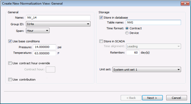Create a New Normalization View